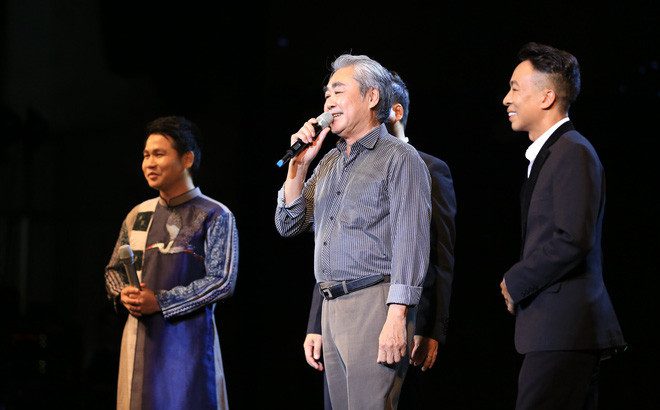 NSND Quang Thọ cùng các nghệ sĩ trẻ nổi tiếng